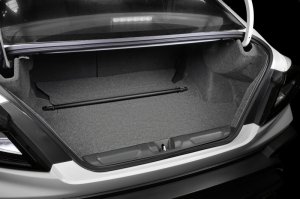 Subaru WRX Strut Brace - Rear - Perrin Performance - Black - `15-`21 Subaru WRX Strut Brace - Rear - Perrin Performance - Black - `15-`21